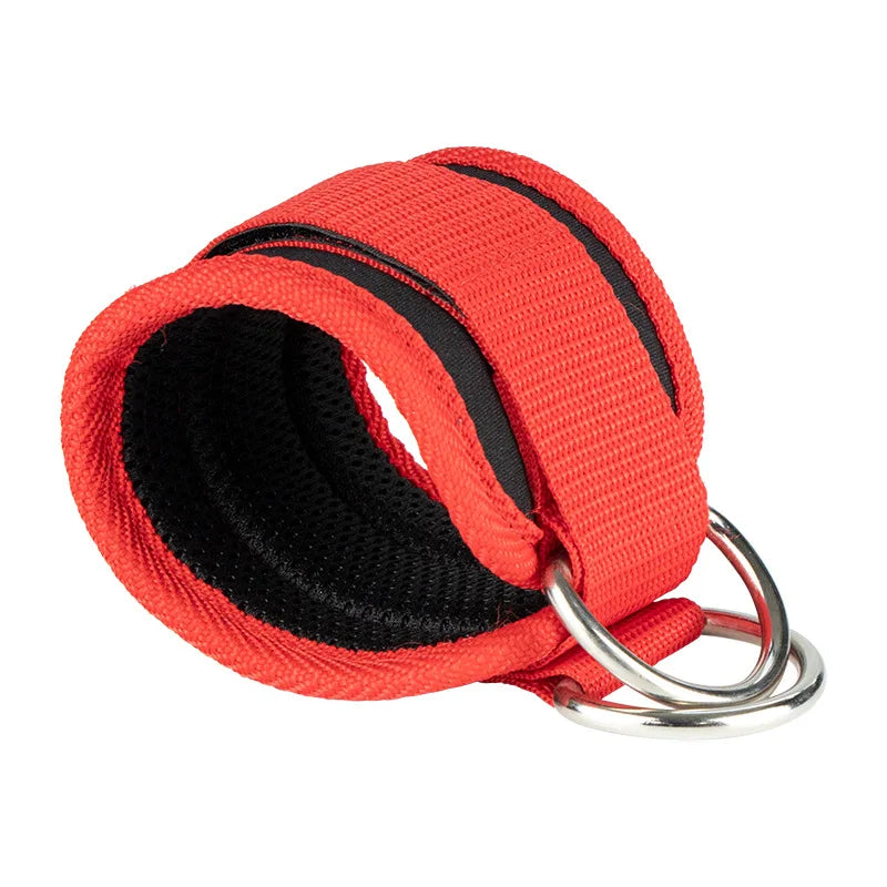 Fitness ankle strap for cable kickback exercises