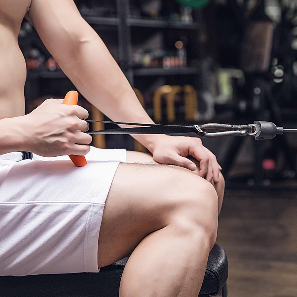 Fitness grip handles with nylon straps for workout