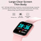 Fitness smartwatch with heart rate and sleep monitor