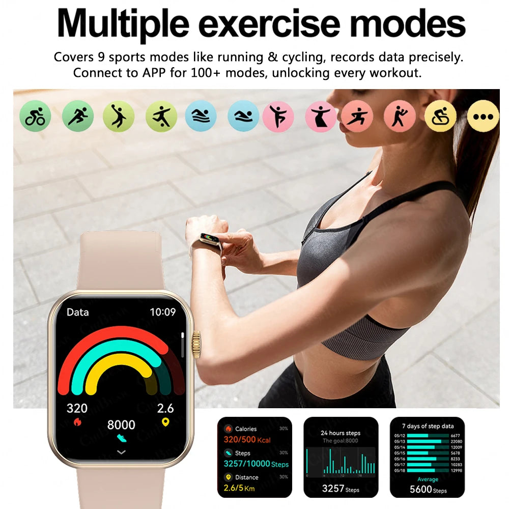  Fitness tracker smartwatch with Bluetooth calling