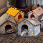 Foldable dog house cat bed winter pet kennel
