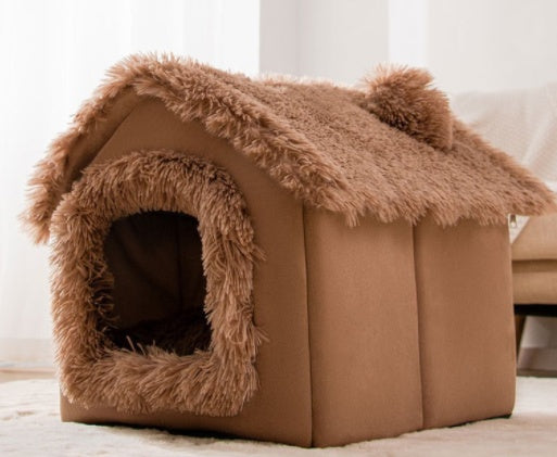 Foldable pet villa for cats and dogs