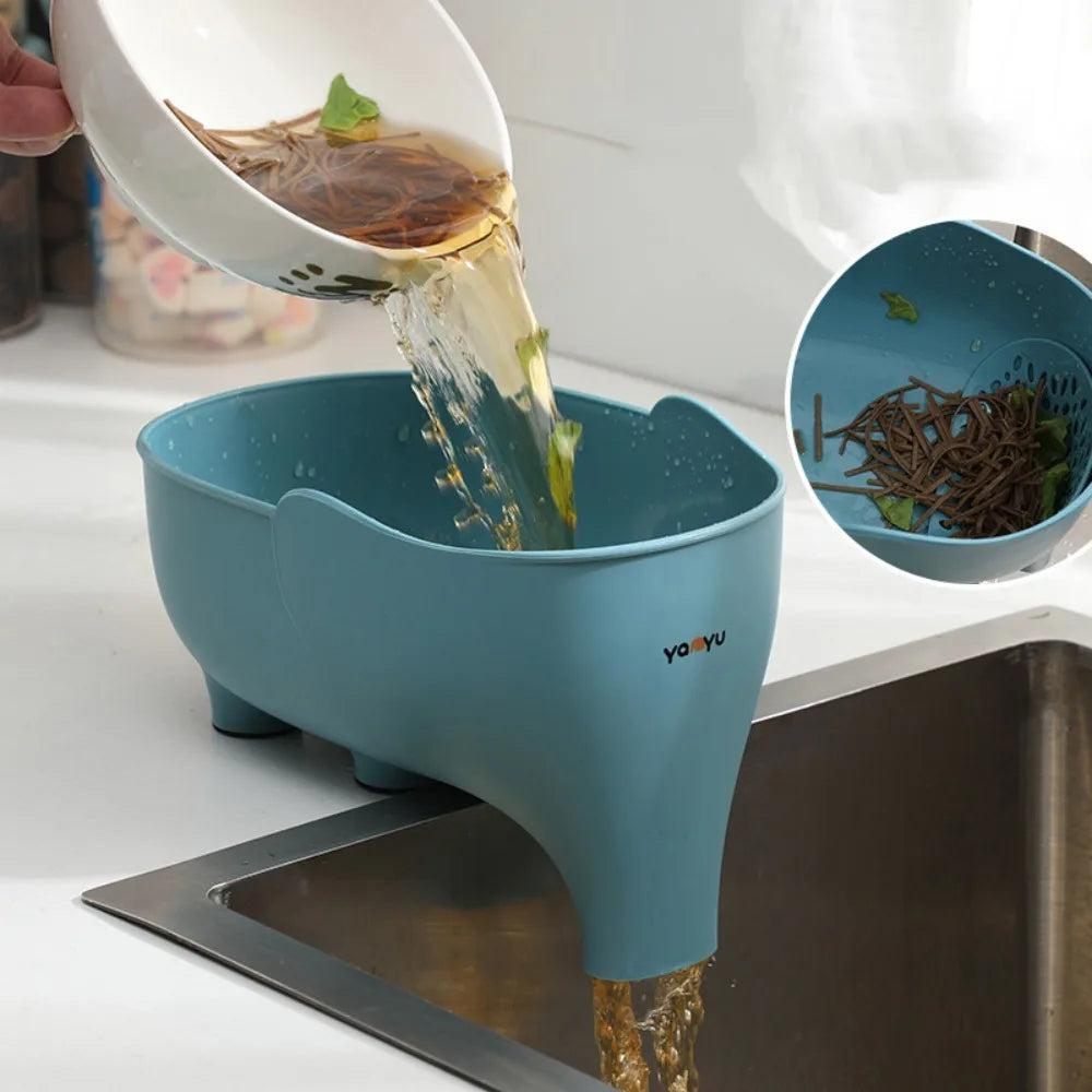 Fruit vegetable washing basket hanging sink drainer rack colander strainer