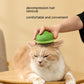 Gentle avocado-shaped pet grooming comb