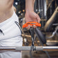 Gym grip handle attached to cable machine bar