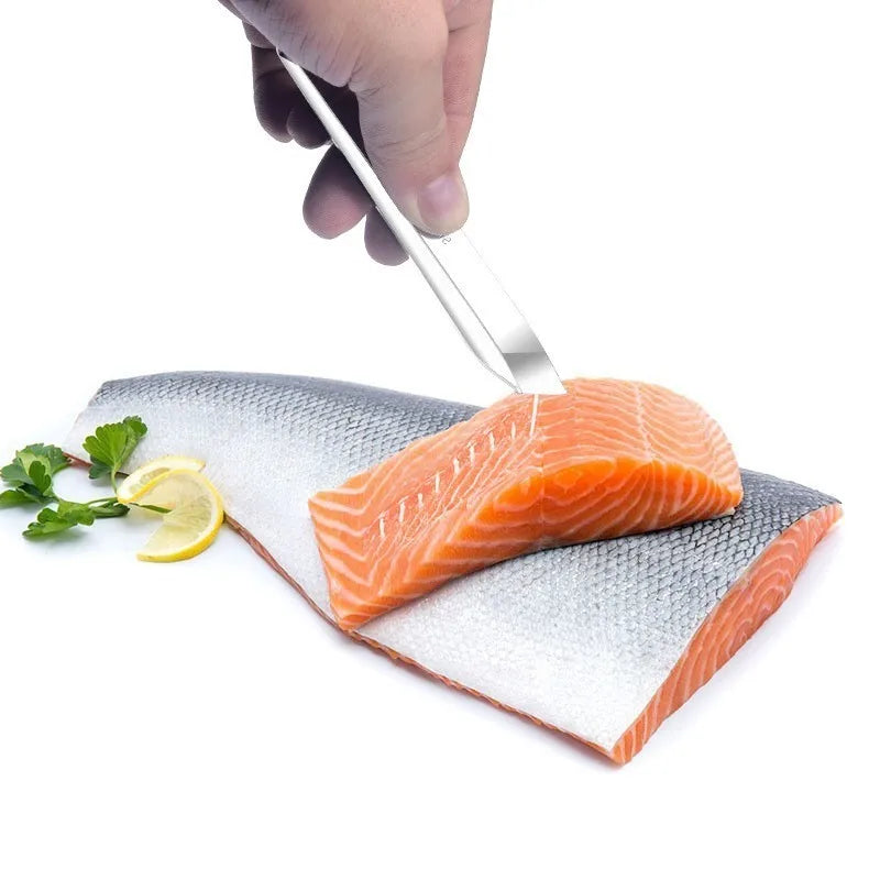 Stainless steel fish scaler scraper removing fish scales for fast fish cleaning