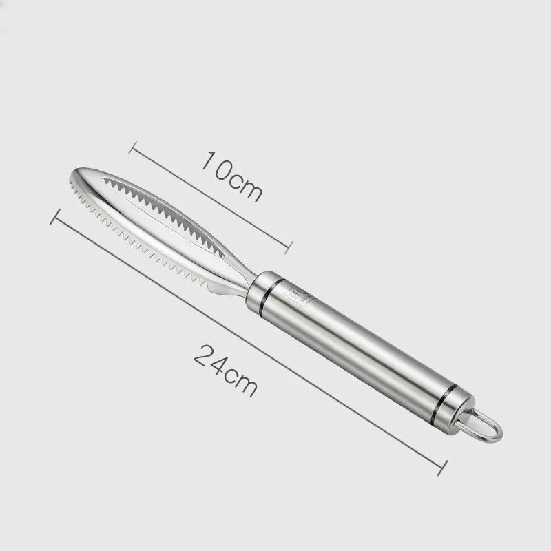 Stainless steel fish scaler scraper removing fish scales for fast fish cleaning