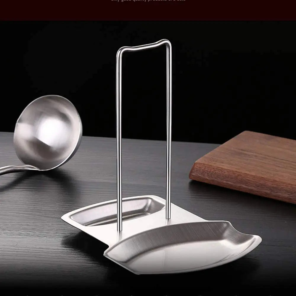 Stainless steel pot lid rack detachable pan cover shelf spatula holder kitchen utensil stand