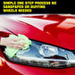 Headlight scratch remover cleaning paste for restoring yellowed oxidized car headlights