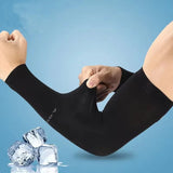 Ice silk UV protection cooling arm sleeves