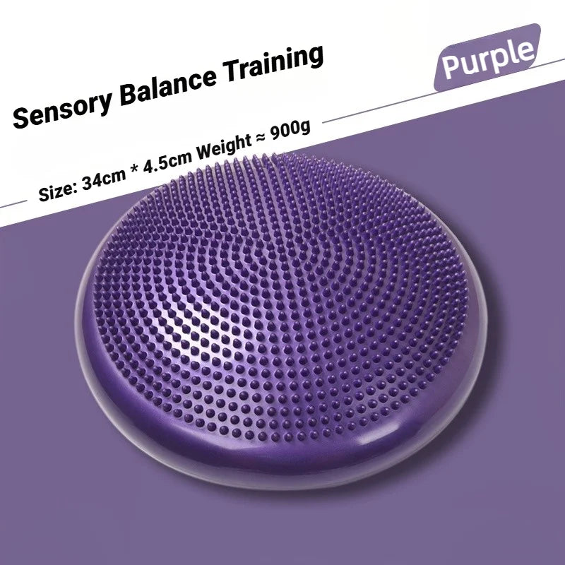 Inflatable balance trainer cushion in multiple colors