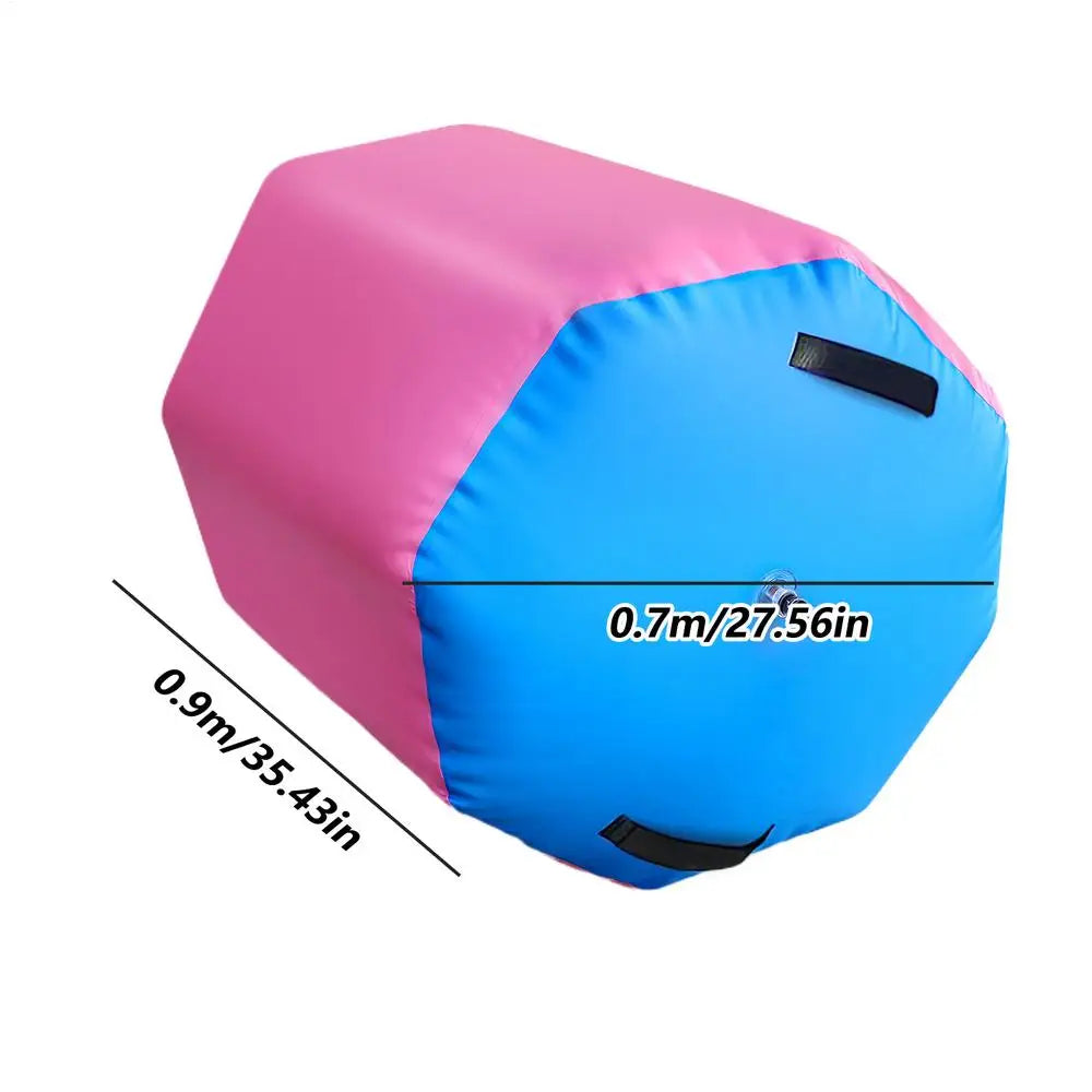 Inflatable gymnastics barrel size guide and product details
