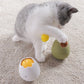 Interactive cat toy with rolling ball