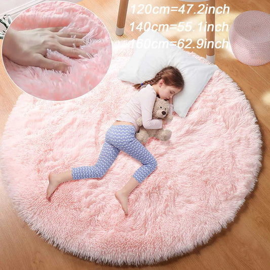 Kids Girls Room Princess Castle Plush Shag Carpet