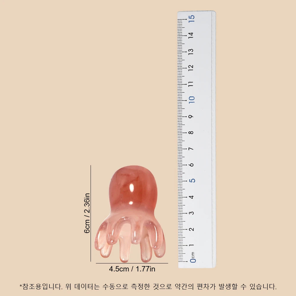  Korean style octopus scalp massage brush