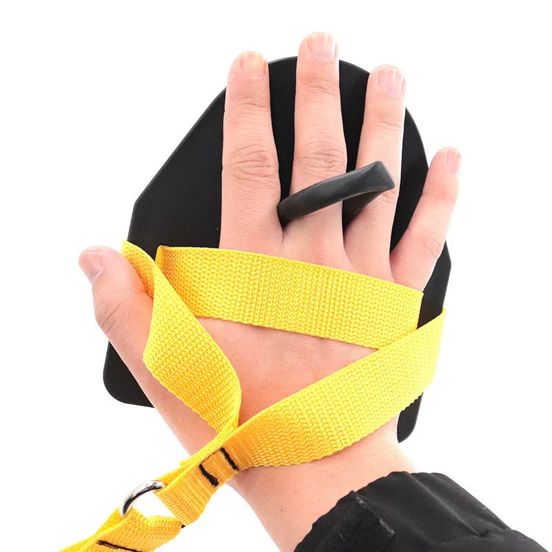 Latex resistance tubing for swim stroke training