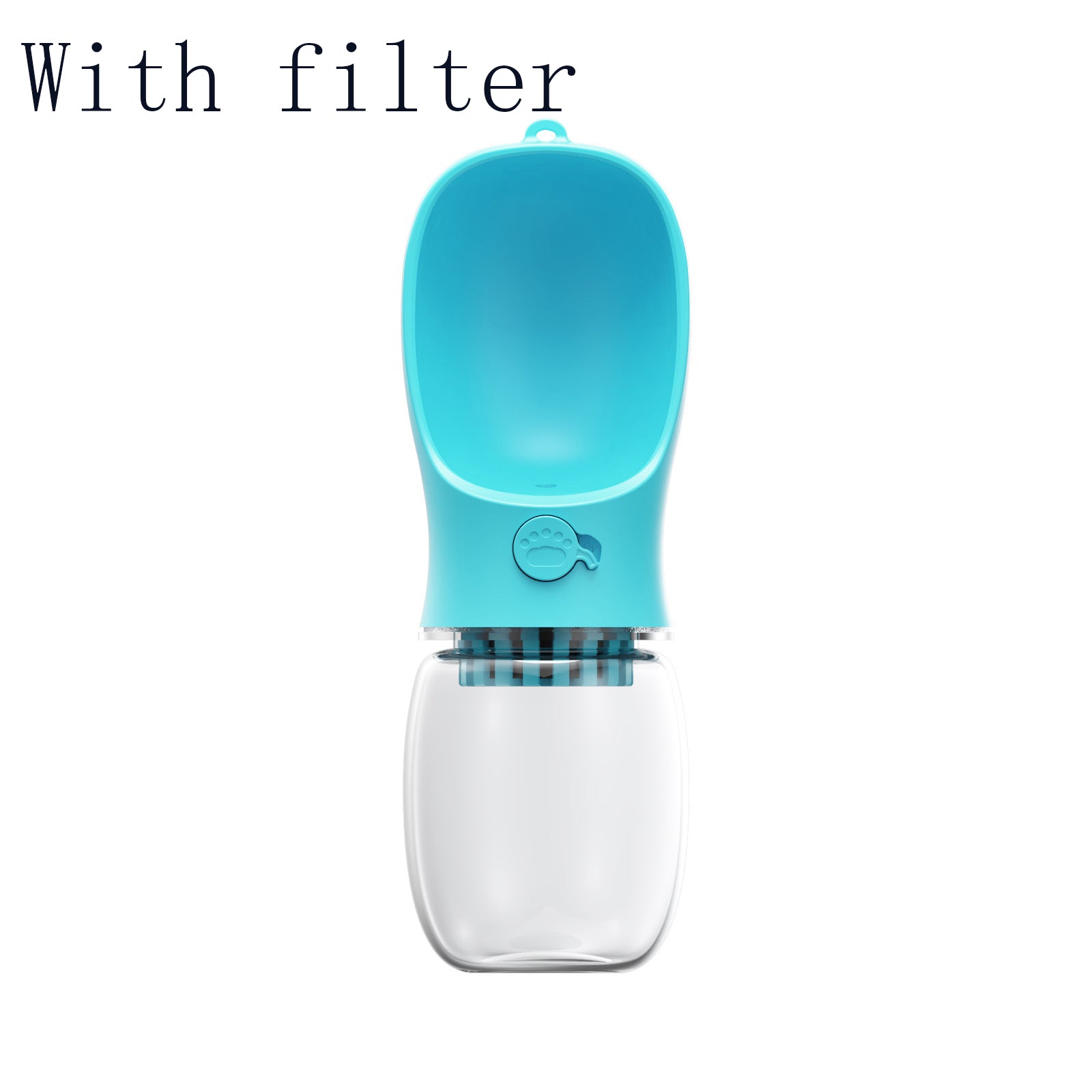 Leak resistant pet water bottle for outdoor use