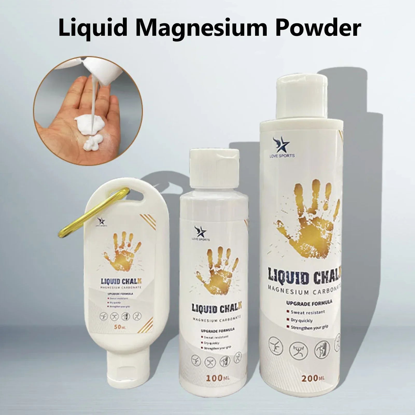  Liquid chalk for weight lifting grip