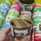 Long-lasting canned car air freshener with wood block coffee flavor fragrance for vehicle interior