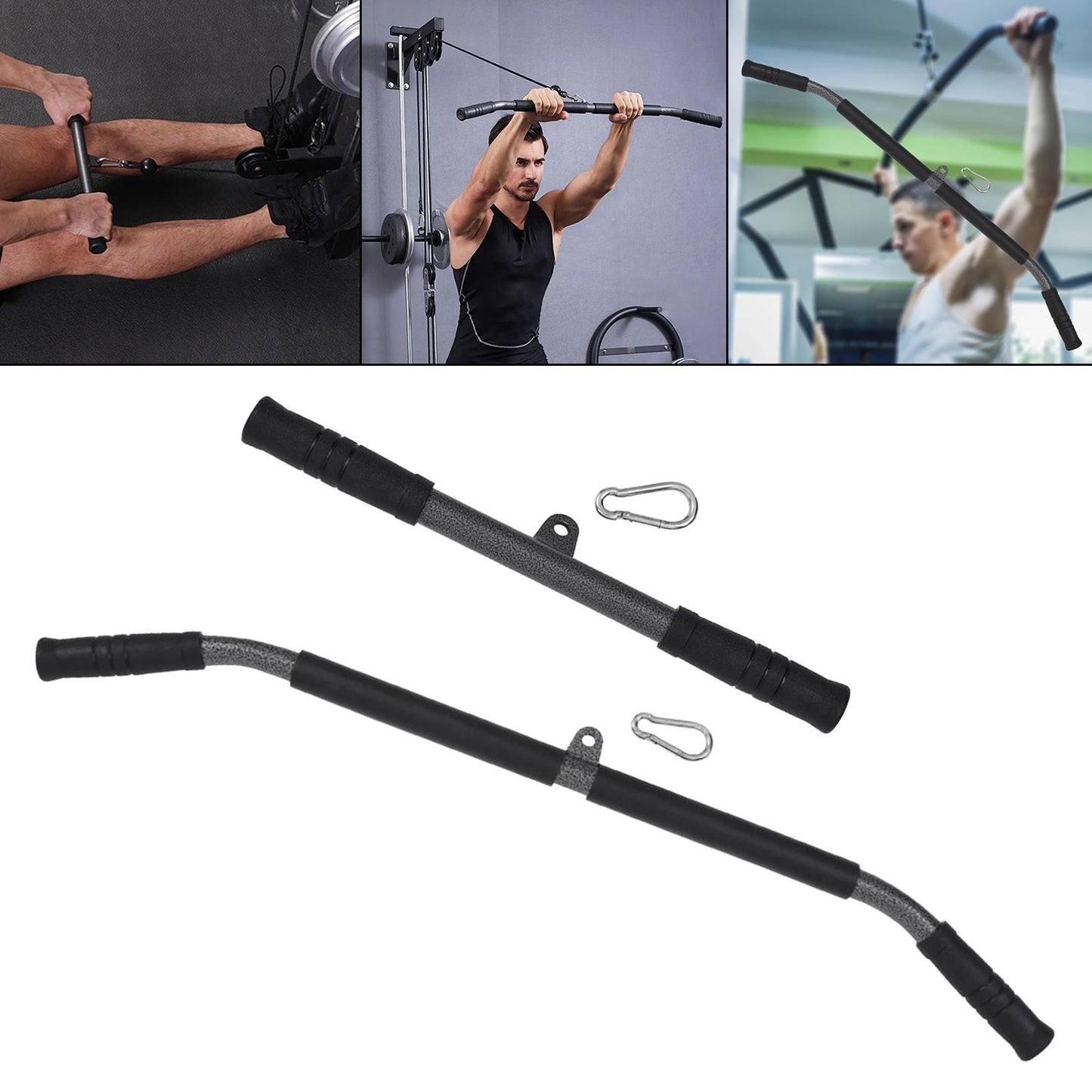  Long and short cable machine handles for gym workout