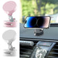 Magnetic suction car phone holder with double sided vacuum cup mount