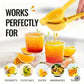 Manual lemon lime squeezer stainless steel citrus press juicer with built-in filter