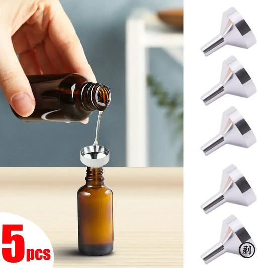 Mini Aluminum Funnel Kitchen Oil & Liquid Funnel Wide Mouth