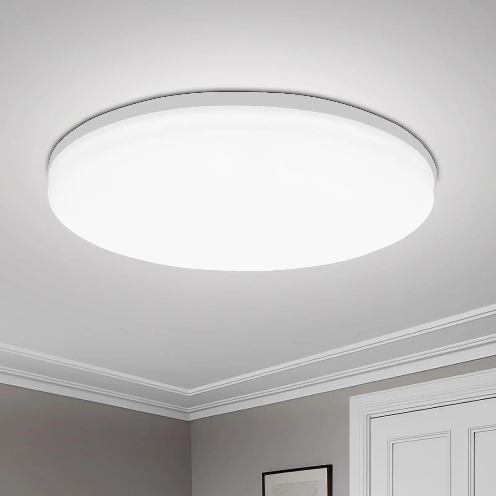 Modern round LED ceiling light fixture for bedroom kitchen and living room