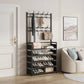 Multi-layer Door-mounted Shoe Hat Rack