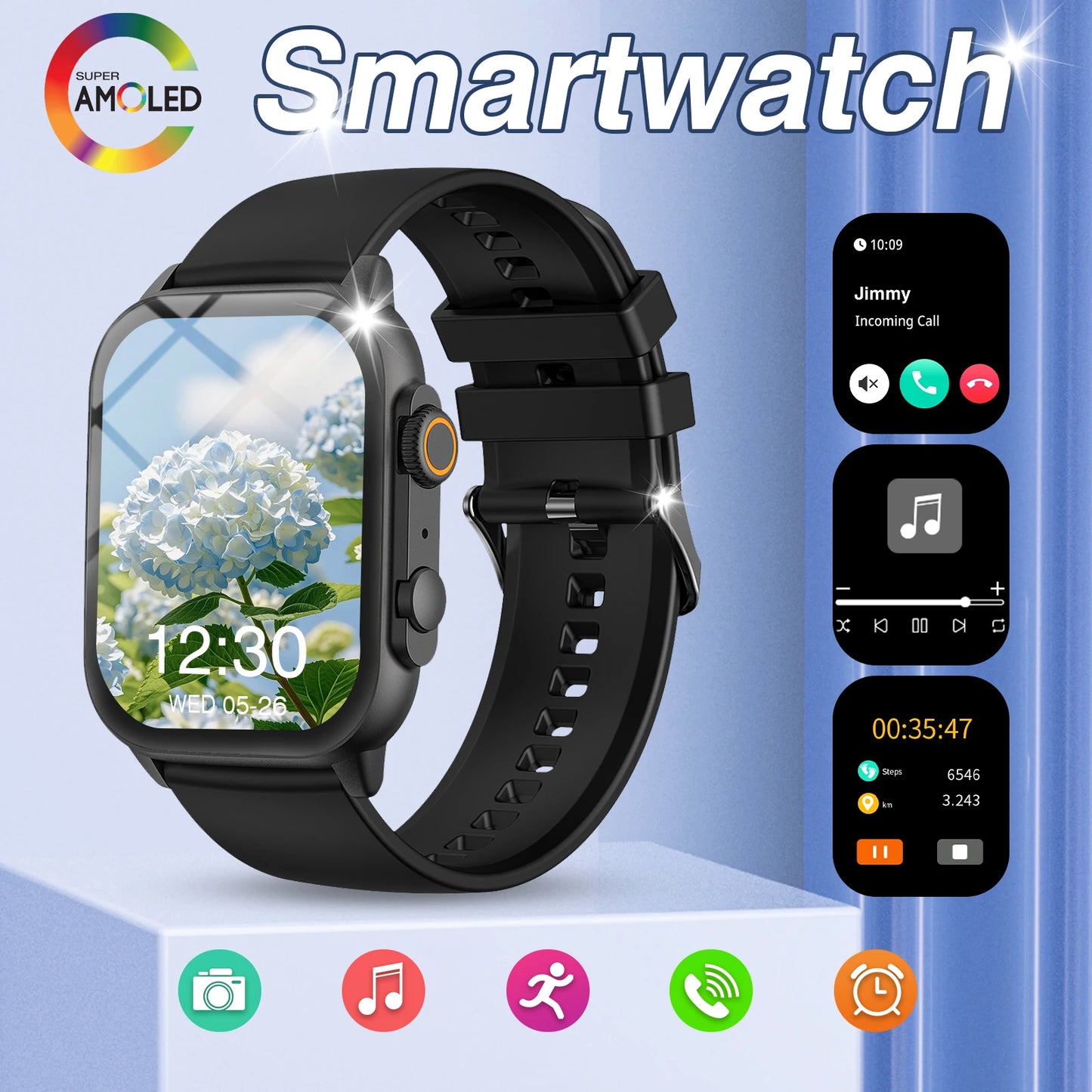  Multi-sport mode smartwatch for daily fitness tracking