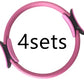 Multi color Pilates rings for fitness training