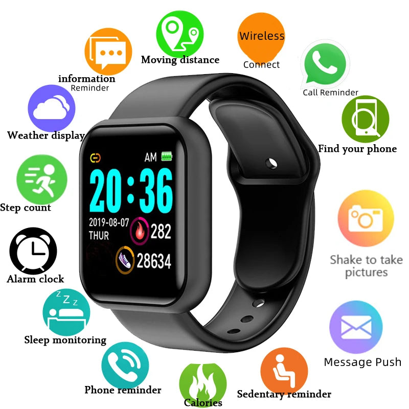Multifunctional Bluetooth fitness sport smartwatch