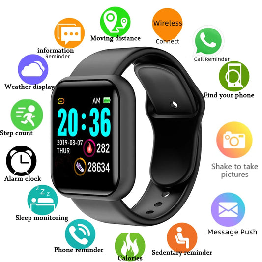 Multifunctional Bluetooth fitness sport smartwatch