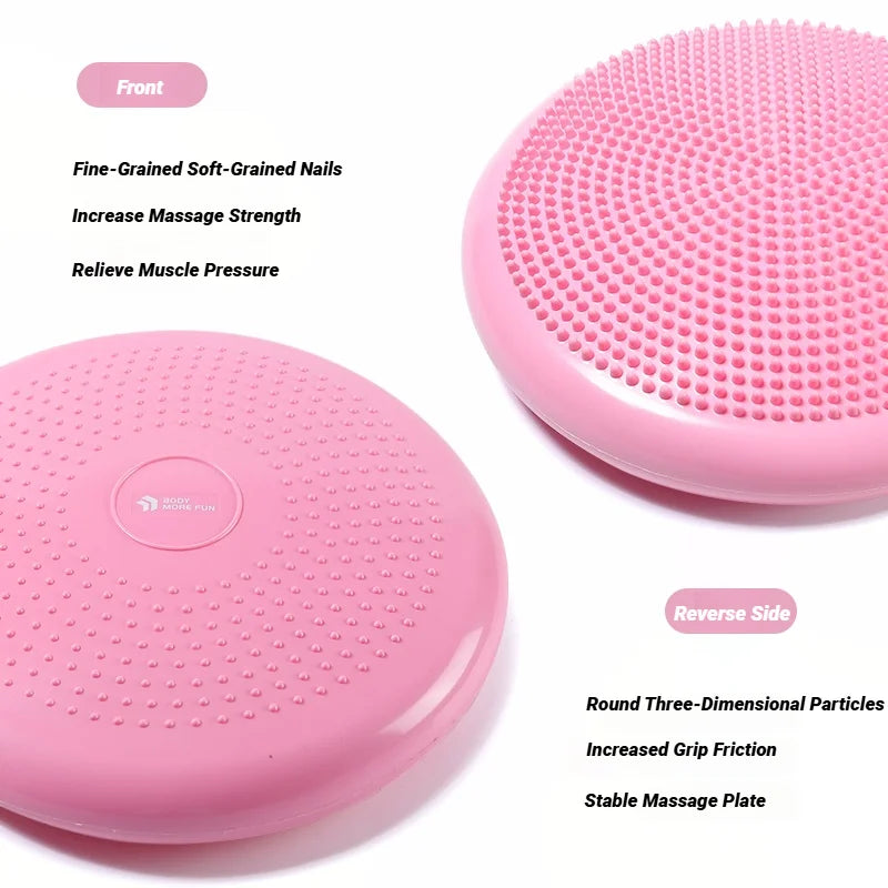 Multiple training methods with inflatable balance pad
