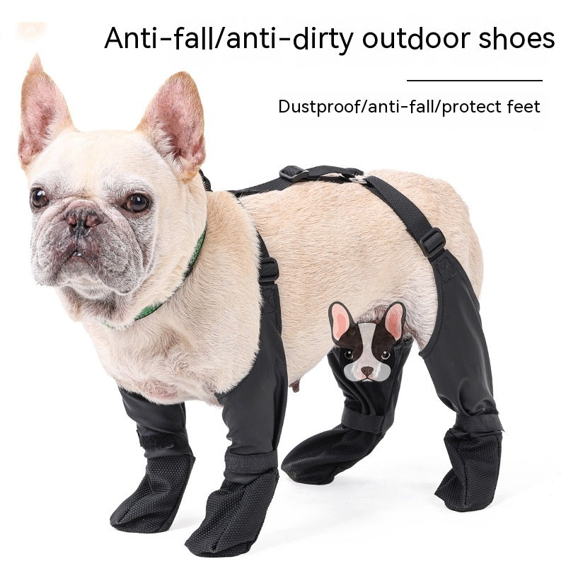 Non-slip dog paw boots for walking