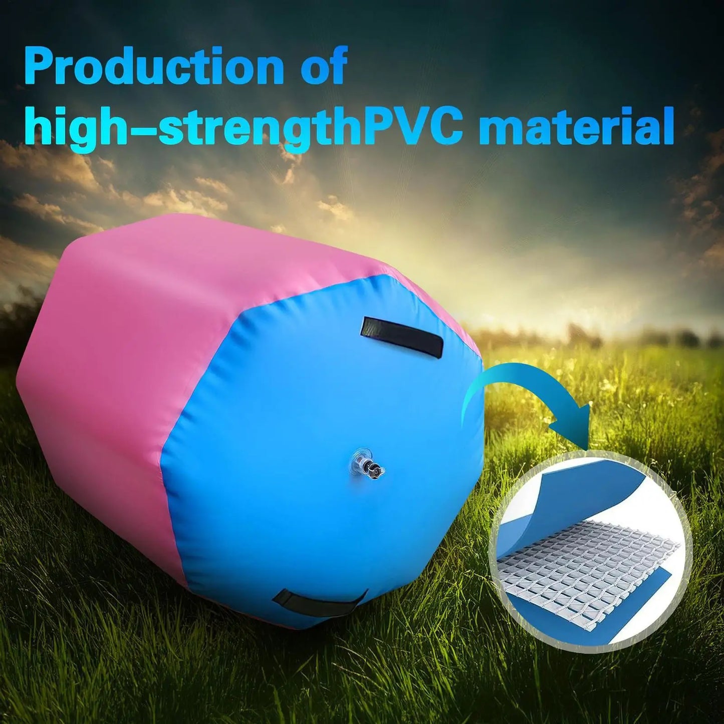 Non-slip gymnastics air roller for stretching workouts