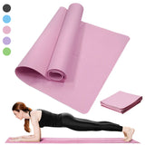 Non-slip yoga mat for pilates and home workouts