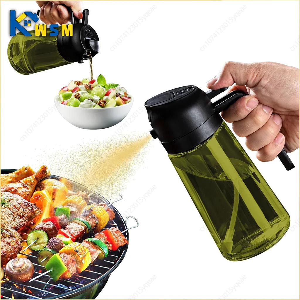 Olive Oil Dispenser Black Lightproof Oil Sprayer