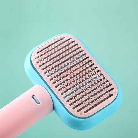 Open knot pet hair brush comb
