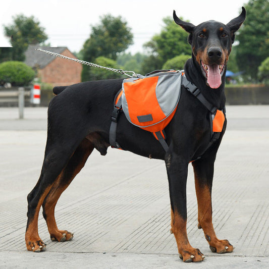 Outdoor dog backpack saddle bag