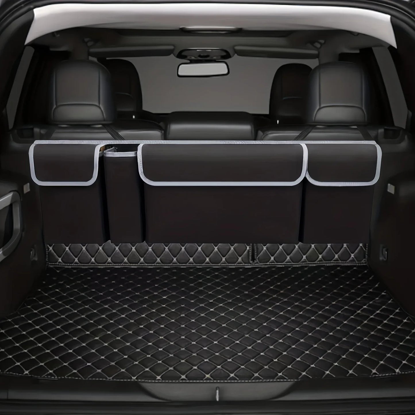 Oxford cloth car trunk storage bag rear seat back organizer for car accessories