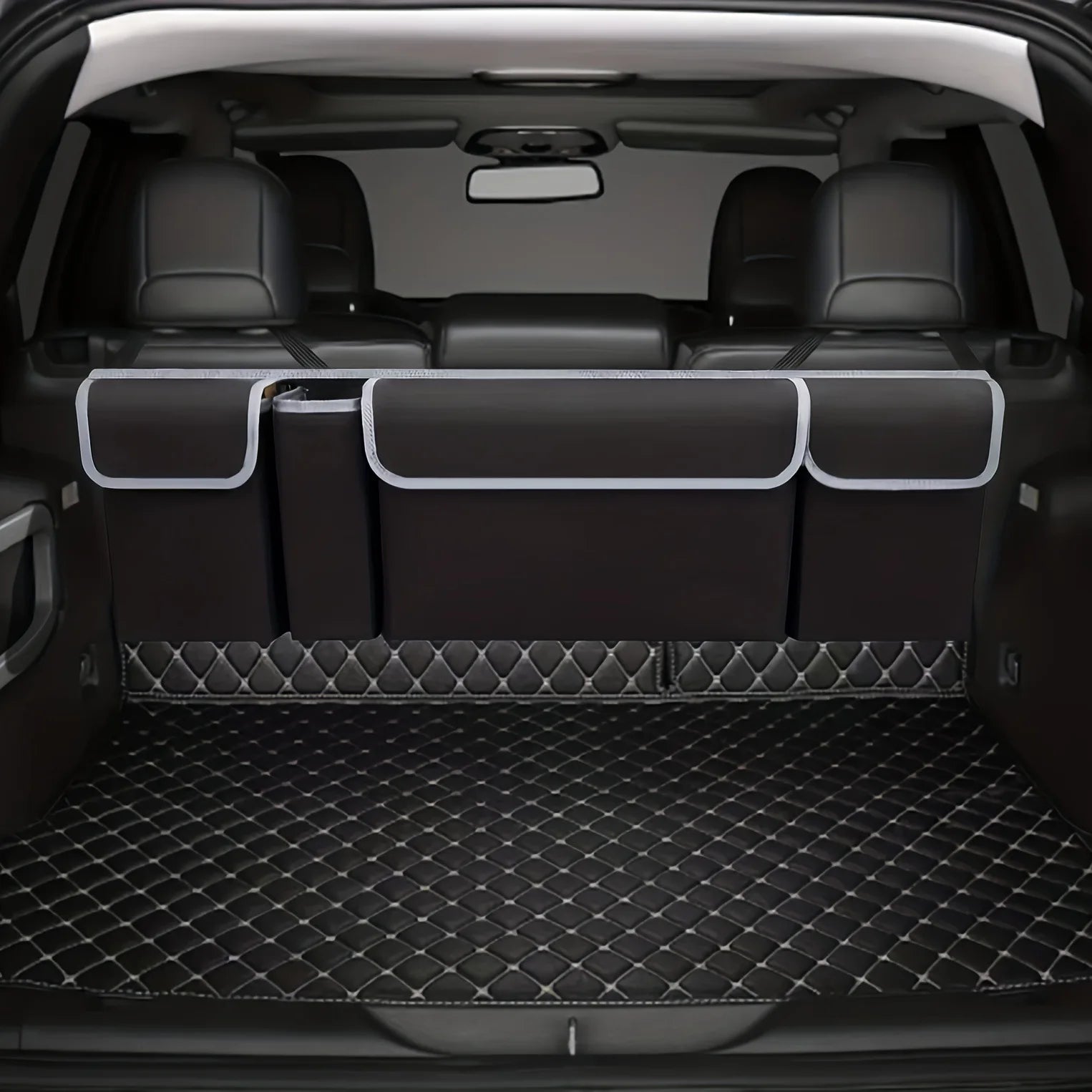 Oxford cloth car trunk storage bag rear seat back organizer for car accessories
