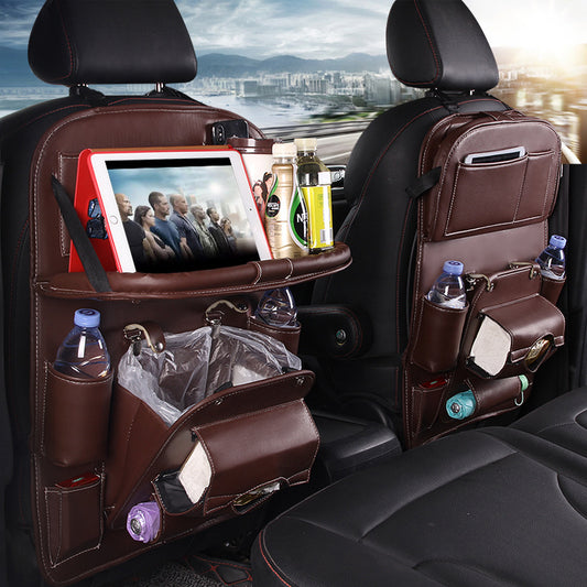 PU Leather Waterproof Car Storage Bag 