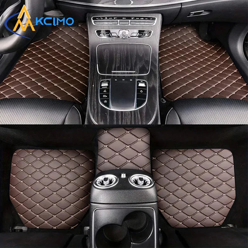 PU Leather Waterproof Dust-Proof Auto Foot Pad Protector Pads 