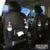 PU leather waterproof car seat back organizer with tray and storage pockets