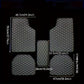 PU leather waterproof dust-proof car floor mat set for auto interior protection