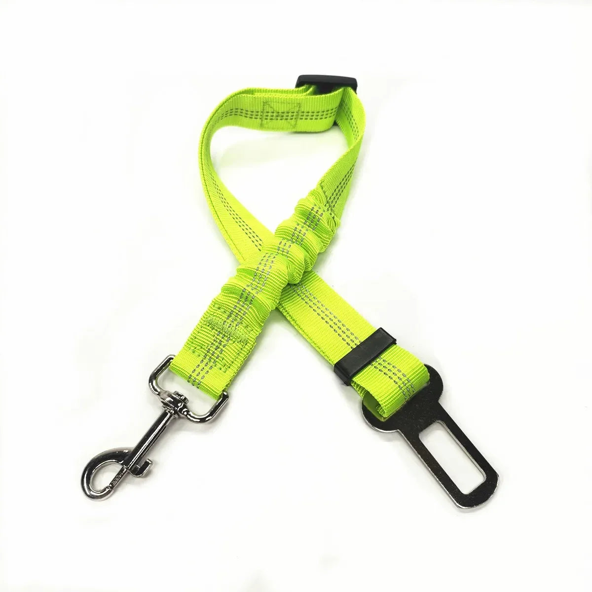 Pet car restraint lead for secure back seat travel