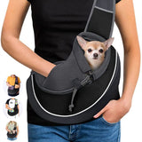 Pet crossbody carrier bag for small dog and cat