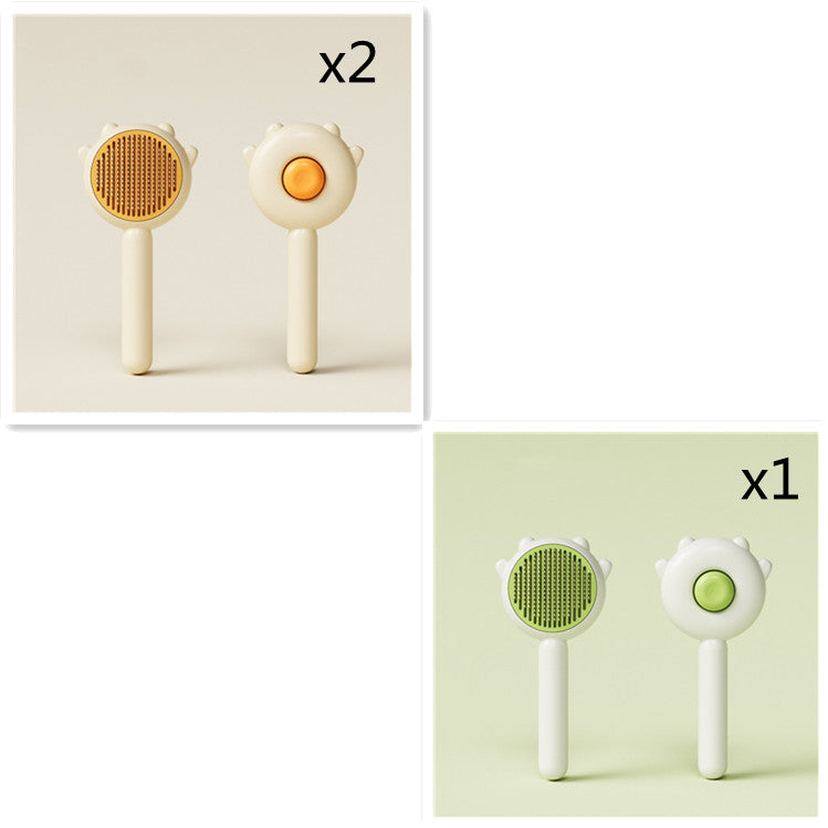 Pet grooming tool with stainless steel bristles