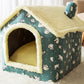 Pet nest house for winter comfort